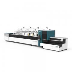 【LX62THA】Automatic Loading and Unloading Square tube and circle tube Metal pipe Fiber laser cutting machine